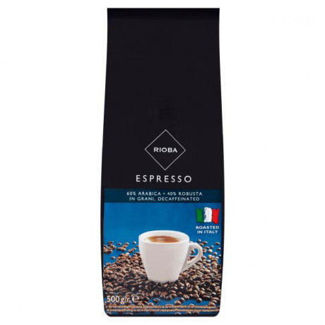 Rioba Kaffee Espresso Decaffeinated Bohne, 500g