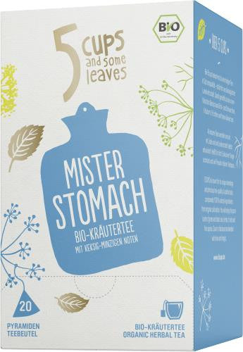 Teekanne BIO Kräutertee 5Cups Mister Stomach, 20er Box