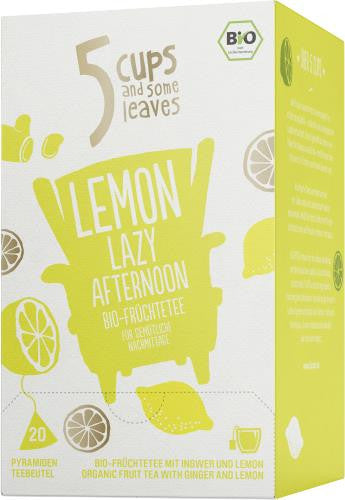 Teekanne BIO Früchtetee 5Cups Lemon Lazy Afternoon, 20er Box