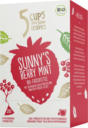 Teekanne BIO Früchtetee 5Cups Sunny's Berry Mint, 20er Box