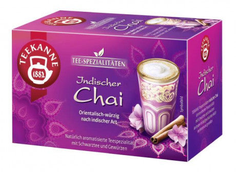 Teekanne Tee-Spezialitäten Schwarzer Tee Indischer Chai, 20er Box
