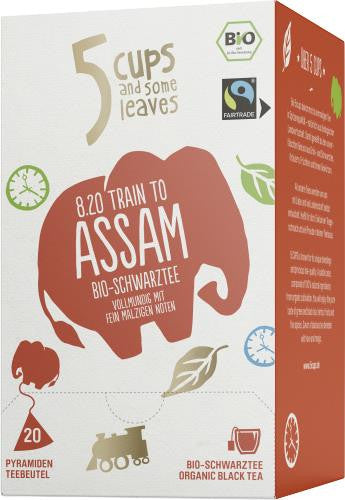 Teekanne BIO Schwarztee 5Cups 8.20 Train to Assam Fairtrade, 20er Box